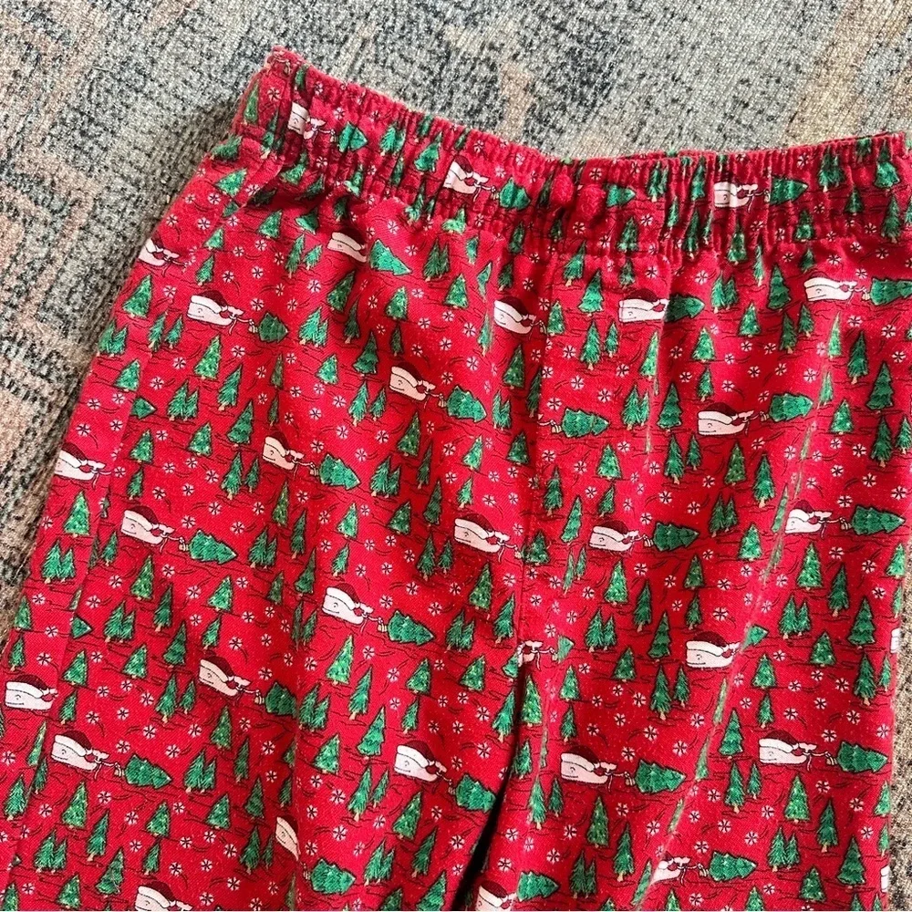 Kids Vineyard Vines Red Holiday Printed Pants sz S (8-10)